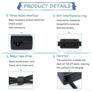 19.5V 4.62A 90W Ac Laptop Charger for HP H6Y88AA H6Y89AA 710413-001 Adapter Blue Tip : 4.5 X 3mm with Center Pin Inside Notebook Computer PC Power Cord Supply Source Plug