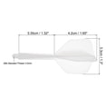 thumbnail image 2 of Uxcell Integrated Dart Shaft Flights, 9 Pack Durable Dart Flight Set, Clear, 2 of 5