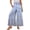 329#Light Purple, variant on Women's Boho Print Wide Leg Palazzo Pants High Waisted Ties Ruffle Hem Casual Loose Trousers with Pockets Army Green L