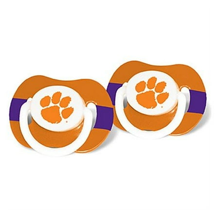 NCAA Clemson Tigers 2 Pack Pacifier Multi-Colored