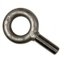 Eye Bolt Without Shoulder, 1/4"-20, 1 in Shank, 3/4 in ID, Steel, Plain