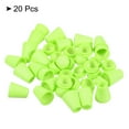 thumbnail image 3 of Unique Bargains Bright Green Bell End Stopper Cord Rope Lock for Drawstring Bag (20 Pack), 3 of 5