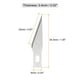 thumbnail image 2 of Cuchillas de cuchillo Exacto Uxcell #11 Cuchillas de cuchillo de hobby Cuchillas Exacto de precisión Recargas de cuchillo de hobby Paquete de 100, 2 of 7