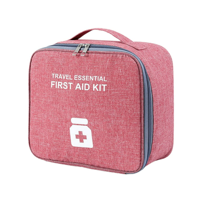 LEIKOLL Medicine Storage Bag, Pill Bottle Organizer with Shoulder Strap,  Travel Medicine Organizer Box, First Aid Kit with Portable Small Bag