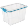 thumbnail image 4 of Sterilite 19 Liter Gasket Box, Weather-Resistant Small Clear Storage Bin with Latch Lid, Blue - 6 Pk, 4 of 8