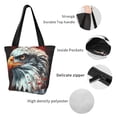 thumbnail image 3 of Kdxio USA Bald Eagle Women Reusable Grocery Bags Foldable Ripstop,Reusable Shopping Bags for Shopping,Gym,Gift, 3 of 5