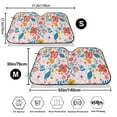 thumbnail image 3 of Haiem Floral Ditsy Car Windshield Sun Shade - Blocks UV Rays Sun Visor Protector, Sunshade to Keep Your Vehicle Cool, Universal Fit SUV Van Sedan-Small, 3 of 7