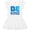 AA-White, variant on Be Kind Logo in Blue Girls Toddler Dress