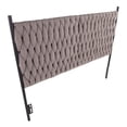 thumbnail image 4 of LumiSource Black Metal, Grey Fabric Braided Matisse Headboard, 4 of 5