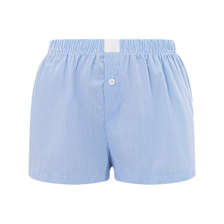 Women's Shorts Cute Soft Stripe Print Shorts Boxing Shorts for