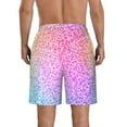 thumbnail image 3 of KLL Colorful Glitters Men's Casual Summer Beach Shorts Hawaiian Shorts with Pockets-3X-Large, 3 of 5