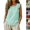 20# Mint Green, variant on Women's Cotton Linen Ruffle Sleeve Tank Tops Summer Casual Round Neck Sleeveless Blouse (M,Army Green)