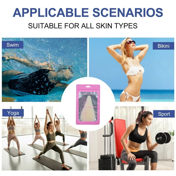 3 Pièces Camel Toe Concealer Réutilisables - Cache Invisible En Silicone Adhésif Pour Leggings, Activewear Et Maillots De Bain