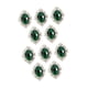 thumbnail image 2 of 10 piezas de hebilla de taladro de aleación, accesorios decorativos para el cabello, suministros para bodas, bricolaje, aleación verde, 2 of 9