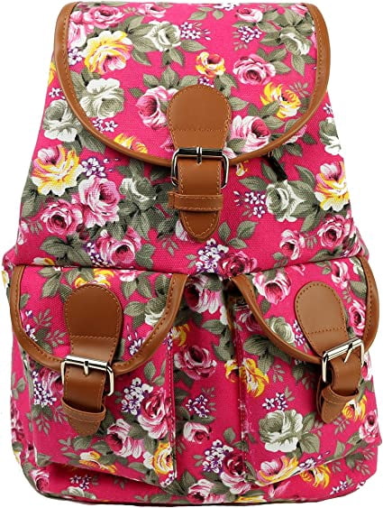 ladies canvas backpack