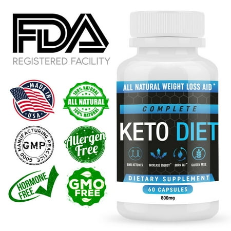 Keto Diet Pills - Weight Loss Supplements to Burn Fat Fast - Shark Tank - Carb Blocker and Energy Booster for Women & Men - Complete Keto Diet - 60