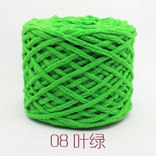 Nvzi Hilo de algodón para ganchillo, hilo fino para tejer a ganchillo, hilo de poliéster suave y duradero para tejer a mano y proyectos de manualidades, hilo verde medio, 2 rollos.