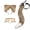 Coffee White, variant on Plush Cat Ears and Tail Costume,Wolf Fox Ears Long Tail and Leather Neck Chocker Set for Halloween,Fox Wolf Ears Headband Animal Cosplay Party Costume