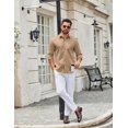 thumbnail image 5 of COOFANDY Mens Casual Shirt Long Sleeve Button Down Untucked Shirts Dress Shirt, 5 of 6