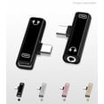 thumbnail image 4 of Dual Type C USB-C Earphone Headphone Audio Charging Charger Adapter Splitter Convertor, 4 of 8
