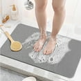 thumbnail image 4 of Soumake Non-Slip Bathtub Mat Fast Drying Foot Scrubber Mat Super Absorbent Friendly to Skin Wear Resistant Bathroom Shower Foot Mat Accessories, 4 of 8