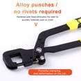 thumbnail image 4 of Kenally Stud Crimper Partition Board Punch Lock Alicates de una sola mano Placa de yeso Acero al carbono Fijación Techo Jointer Herramienta de Herramientas y ferretería Kenally TO010275-01, 4 of 6