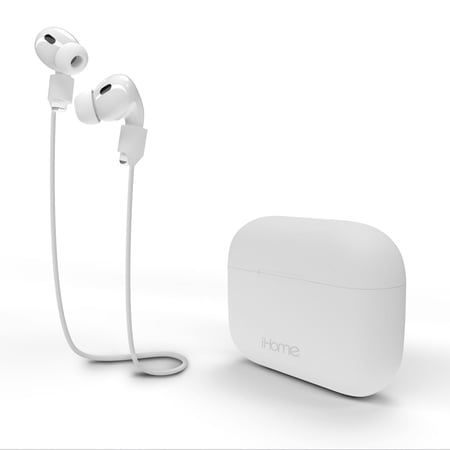 iHome Silicone AirPods Pro Case with Magnetic Neckband Durable and Easy Install 5.51