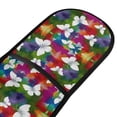thumbnail image 2 of Dailycode Double Sided Oven Mitt with Loop Heat Resistant Kitchen Long Potholders 7" x 35" White Elegant Butterflies, 2 of 6
