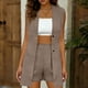 thumbnail image 1 of TaTaai Women's Linen Coordinated Set, Sleeveless Button Front Top with High Waist Shorts, Casual Two Piece Outfit Gift, 1 of 7