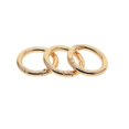 thumbnail image 2 of 10pcs 28mm Round Spring Snap Hooks carabiner ring round spring key chain key ring golden, 2 of 9