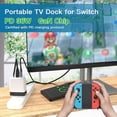 thumbnail image 3 of Cargador con base para Nintendo Switch, estación de acoplamiento portátil de 36 W para Switch con puertos de carga rápida HDMI/USB 2.0/PD USB-C 4K a 60 Hz, 3 of 9