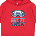 thumbnail image 3 of Inktastic Let It Snow Snowboarding Toddler Hoodie, 3 of 4