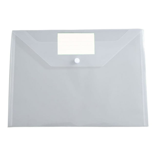 pdqouc Transparent File Folders Plastic Envelopes Polyethylene Envelopes Document Envelopes with Label Pockets and Snaps for Student Kids School Classroom Must Haves Stationery Supplies 6 Colors