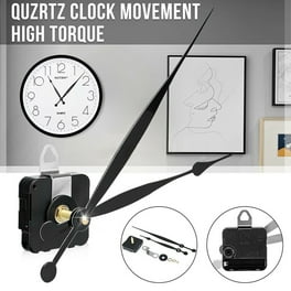 High Torque Long Shaft Clock Movement Mechanism with 12 Inch Long Spade Hands Total Shaft Length 1 3 32 inches Walmart