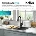 thumbnail image 5 of KRAUS Merlin Transitional Pull-Down Single Handle Kitchen Faucet in Matte Black, 5 of 15