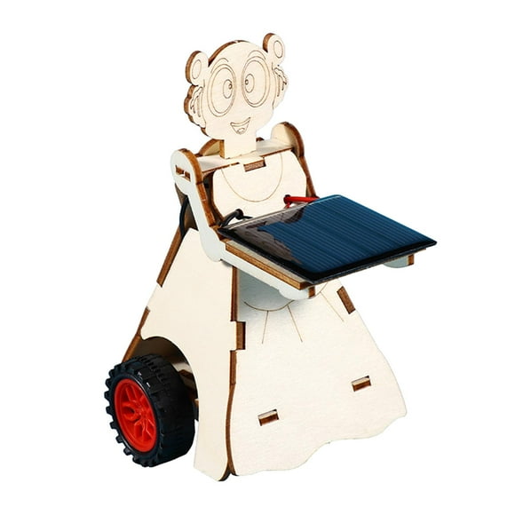 Juguete robot de entrega de alimentos, con energía solar, juguete de desarrollo, juguete de ensamblaje de bricolaje para enseñanza de ciencias para