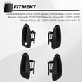 thumbnail image 2 of KOJEM Door Handle Smooth Black Exterior Outside Compatible with 2002-2006 Nissan Altima, 2 of 7
