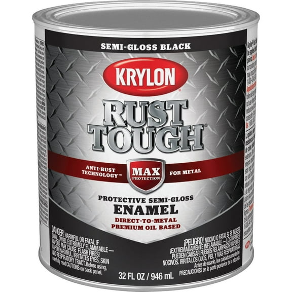 Krylon S/G Black Rust Enamel K09709008 Pack of 2
