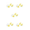 thumbnail image 1 of bedienty Silicone Waterproof Nose Clip Swimming Earplug Portable Ear Protector Yellow 5Set, 1 of 6