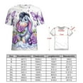 thumbnail image 5 of Eeyore Printed Short Sleeve T-Shirts Casual Graphics Tees Fashion Novelty Shirts for Men Women S, 5 of 8