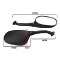 thumbnail image 2 of 1Pair Left/Right Electric Bicycle Rearview Mirrors Black 3D 6mm/8mm Bike Cycling Clear Wide Range Back Sight Rearview Reflector, 2 of 10