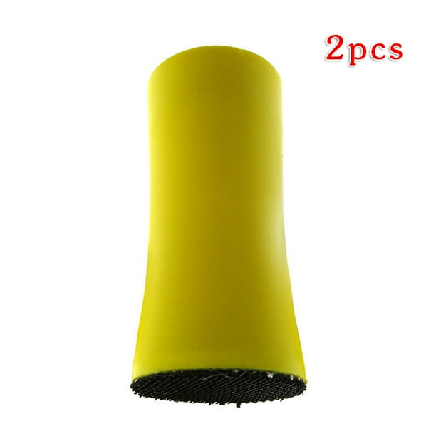 2pcs Manual Foam Hand Sanding Pads 25mm for Sandpaper Polishing