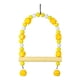 thumbnail image 5 of Juguete para pájaros de color brillante con hebilla de acero para mascotas, escalera colgante, puente, columpio para escalar Amarillo, 5 of 9