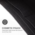 thumbnail image 3 of Bolsa de cosméticos de fieltro, bolsa de almacenamiento portátil para cosméticos, lápiz y bolígrafo, 1 ud., 3 of 5
