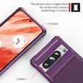 thumbnail image 5 of Allytech Wallet Case for Google Pixel 8 Pro, Cards Holder Back Cover Magnetic Clousre Drop Protection Shockproof Compatible with Car Mount Wallet Google Pixel 8 Pro Case for Women Men - Purple, 5 of 6