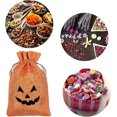 thumbnail image 4 of Burlap Gift Bags with Double Jute Drawstrings Candy Pouch Halloween Treat Bags, 4 of 5