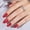 09.Bloody Claw, variant on Press Nails Almond - Bloody Claw, Red Eye Halloween Press Nails Short, Square Glue Nails with Glue, Fit Perfectly & Stick Nails in 16 Sizes - 32 count Soft Gel Kit