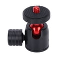 thumbnail image 2 of QIILU Mini Tripod Ball Head With 1/4 Inch Screw And Hot Shoe Mount Adapter For DSLR Camera Monitor Ring Light Microphone, 2 of 8