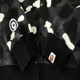 thumbnail image 3 of QJUHUNG Chandail à Capuchon en Coton BAPE Shark Street Camouflage Veste à Double Capuchon CAMO Noir, 3 of 6