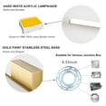 thumbnail image 5 of Combuh Dimmable LED Bathroom Vanity Light 24in Over Mirror Lighting Fixture Gold Bath Wall Lighting for Cabinets Mirror, 5 of 6